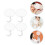 4 Pcs Folding Fan Travel Miss Foldable Handheld Collapsible Round 5