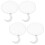 4 Pcs Folding Fan Travel Miss Foldable Handheld Collapsible Round 8
