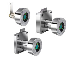 Biometric Smart Cabinet Lock, Keyless Fingerprint Drawer Lock, Mechanical Dial Design, Secure Furniture Locking System
