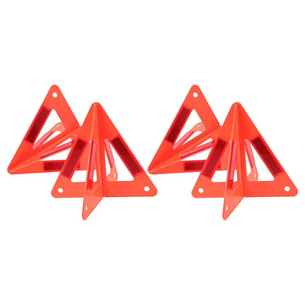 Raindrops 4Pcs Car Road Safety Warning Triangle Reflective Signs Kit 3164149028770