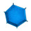 Leather Cube Tray - Foldable Hexagonal Storage Box for Buttons, Lapel Pins, and Small Items - Blue Color 1