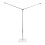 Transparent Crystal Flag Pole Mount Small Flag Holder 1pcs 1