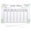 Message Board Rectangular Erasable 1set Office Desk Style 10