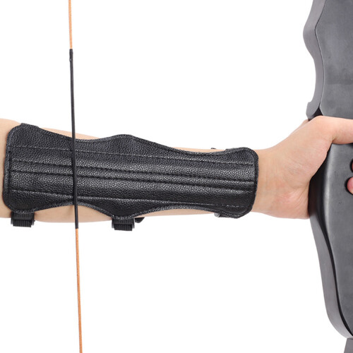 Arm Guard Black Pu 1 Set 8.7x3.1x0.4in 1