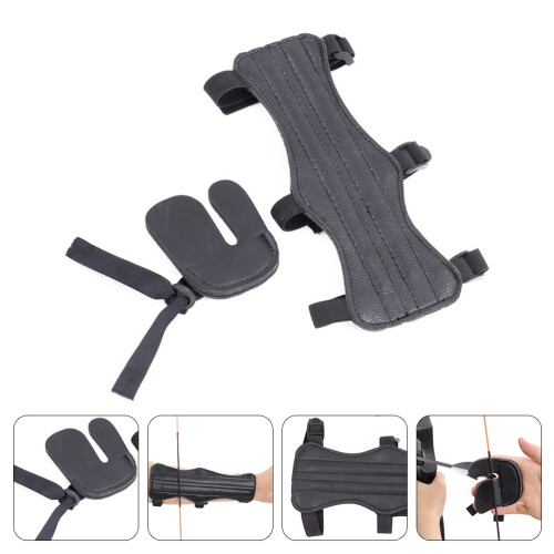 Arm Guard Black Pu 1 Set 8.7x3.1x0.4in 2