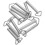 Music Stuff 10pack Silver Plastic Winding Keys For Jewelry Box 10