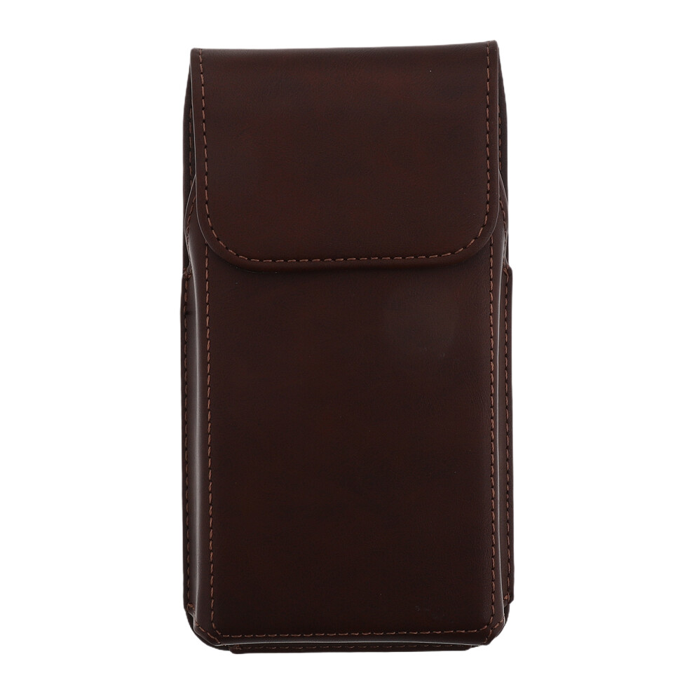 Cell Phone Pouch With Magnetic Closure 1Pack 5.9X3x1in Brown 3164149031121