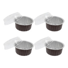 20 Aluminum Foil Ramekin Cups With Lids - 125ml