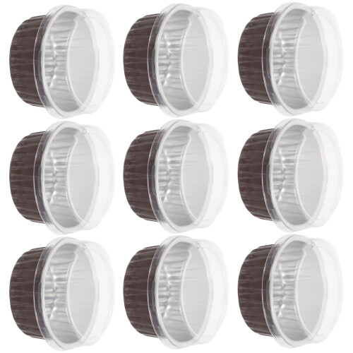 20 Aluminum Foil Ramekin Cups With Lids - 125ml 1