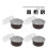 20 Aluminum Foil Ramekin Cups With Lids - 125ml 9