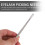 Multipurpose Eyelash Comb Eyelash Lift Perm Tool Silver 2pcs 9