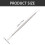 Multipurpose Eyelash Comb Eyelash Lift Perm Tool Silver 2pcs 2