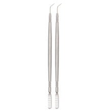 Multipurpose Eyelash Comb Eyelash Lift Perm Tool Silver 2pcs