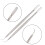 Multipurpose Eyelash Comb Eyelash Lift Perm Tool Silver 2pcs 5