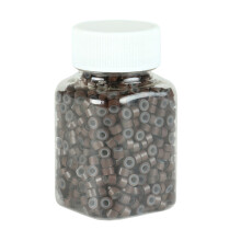 Zehuanyu 500 Pcs Balayage Hair Braiding Tools 0.5*0.3cm Brown