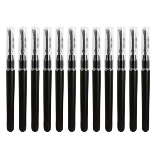Eyelash Comb Eyelash Brush Black 12pcs For Travel 2
