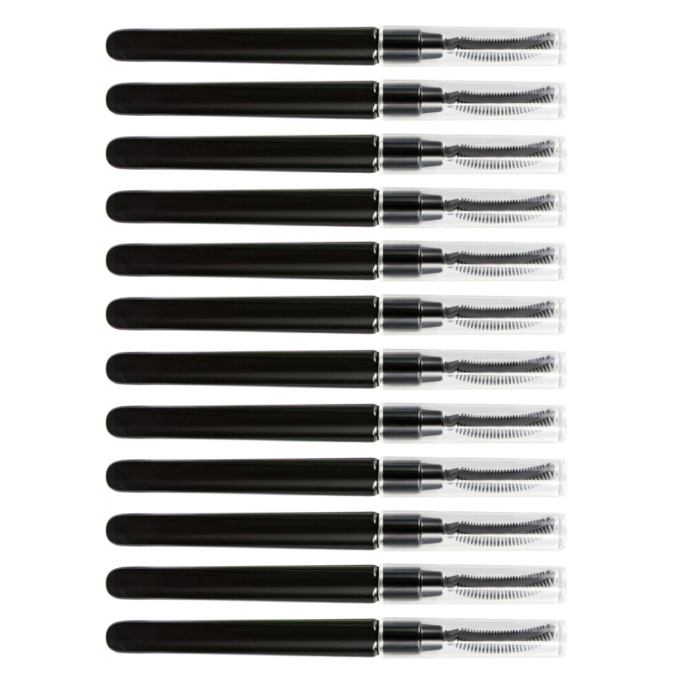Totority Black Eyelash Comb Eyelash Brush 12Pcs For Travel