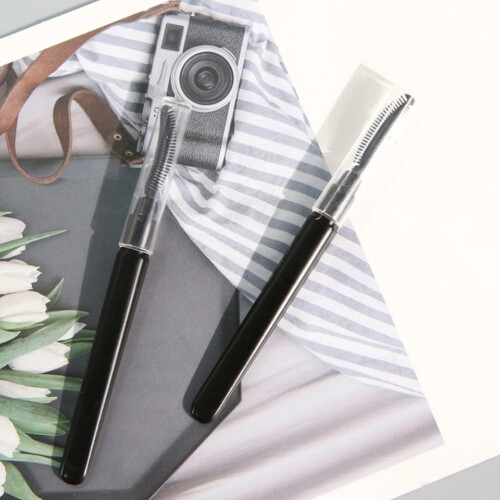 Eyelash Comb Eyelash Brush Black 12pcs For Travel 1