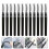 Eyelash Comb Eyelash Brush Black 12pcs For Travel 4