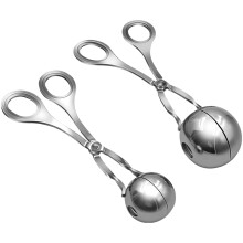 Practical Meatball Making Tool Kitchen Utensil Silver 2pcs