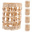 Handmade Straw Caps Light Yellow Rustic Decor 5pcs 11