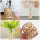 Handmade Straw Caps Light Yellow Rustic Decor 5pcs 7