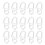 Curtain Holdback Hooks For Bathroom Transparent 50set 1