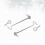 1 Pair Cabin Hook Silver Iron With Zinc Coating For Projects 11