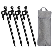 1Set Heavy Duty Metal Tent Stakes Camping Tent Pegs for Outdoor Ground