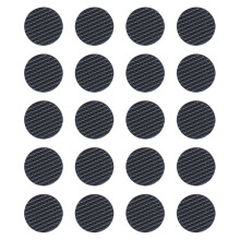 Guitar Pick Grip Black 20set 0.6x0.6x0.08in Rubber