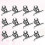 Rectangular Sealing Clip Silver Metal 30pcs Daily Use 8