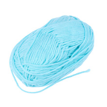 50 Crochet Cotton Yarn Milk Light Turquoise Hand-Woven Baby