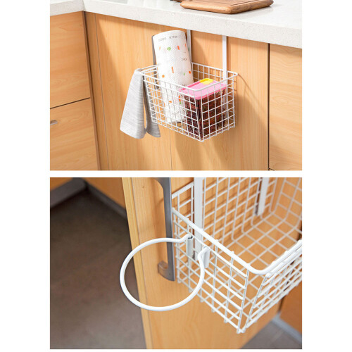 Bathroom Shelf Organizer Storage Rack Door Hanging White 1pcs 1