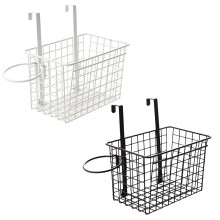 Bathroom Shelf Organizer Storage Rack Door Hanging White 1pcs