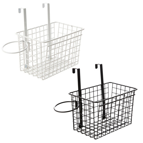 Bathroom Shelf Organizer Storage Rack Door Hanging White 1pcs