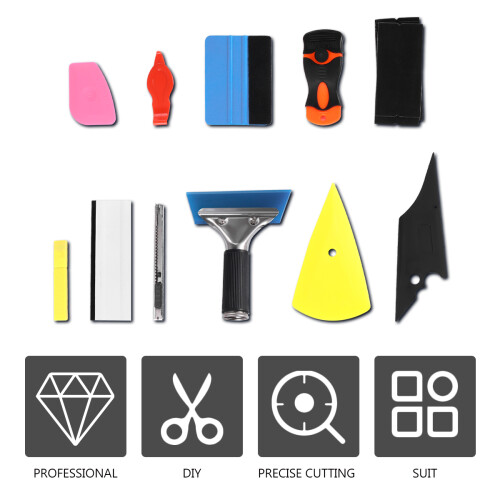 Vehicle Sticker Installation Kit 11 Pieces Window Tint Kit Tool 1