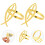 4 Pcs Cross Napkin Ring Elegant Buckles Decor Accessory 3