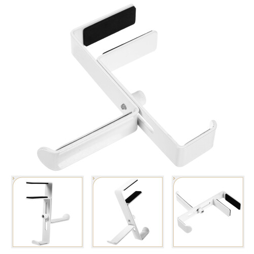 Adjustable Clamp Headset Hook For Under Desk Or Wall - White 2