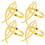 4 Pcs Cross Napkin Ring Elegant Buckles Decor Accessory 6
