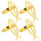 4 Pcs Cross Napkin Ring Elegant Buckles Decor Accessory 1