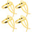 4 Pcs Cross Napkin Ring Elegant Buckles Decor Accessory 10
