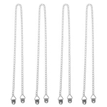 4 Pcs House Plate Hanging Chain Steel Stainless Work Flower Pots