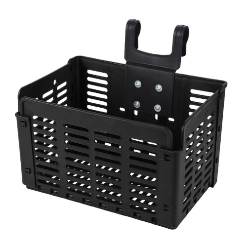 Raindrops Handlebar Basket For Bicycles Black Pp 1pack 8.9x12.4in