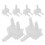6 Pcs Plastic Curtain Operating Gear Vertical Blind Tilt Controller 7