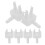 6 Pcs Plastic Curtain Operating Gear Vertical Blind Tilt Controller 9