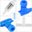 20pcs Aquarium Plastic Distributor Fish Tank Oxygen Pump Air Splitter 8