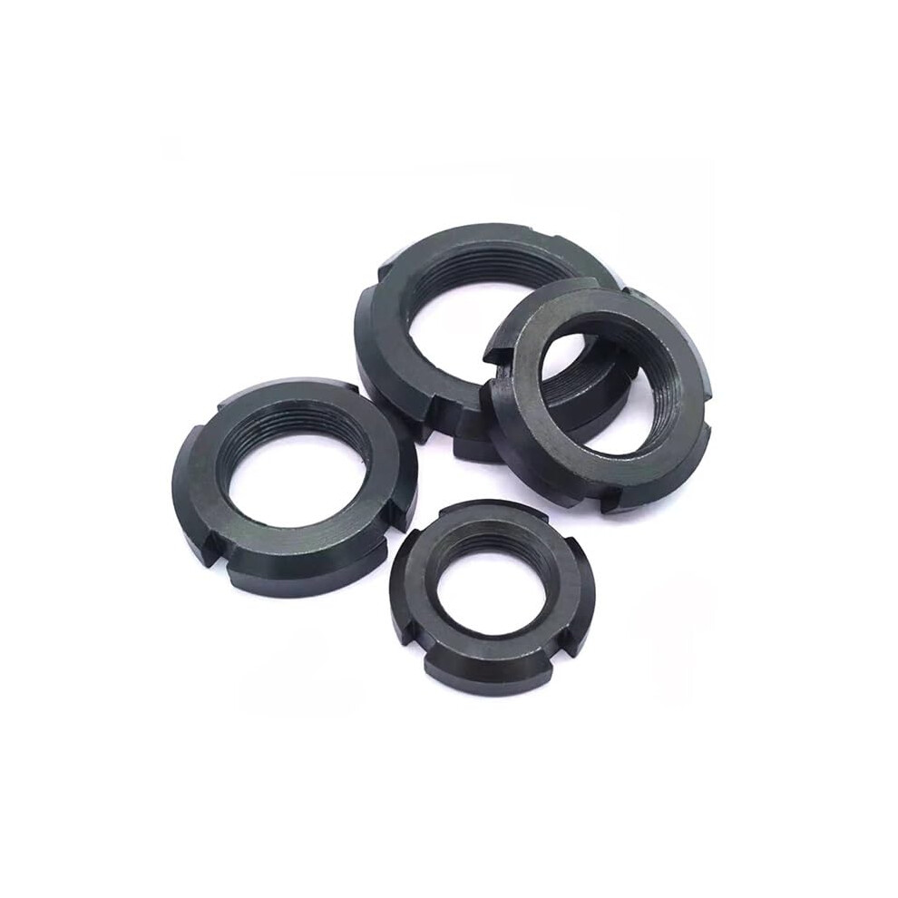 GB812 Round Slotted Locking Nuts M10 M12 M14 M16 M18 M20 M22 M24 M25 M27 to M60 Resetting Nuts with Caps M22 Size-image-OPC-PK8PD98-NEW