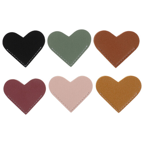 Heart Shaped Bookmarks 6pcs Set For Page Protection 2