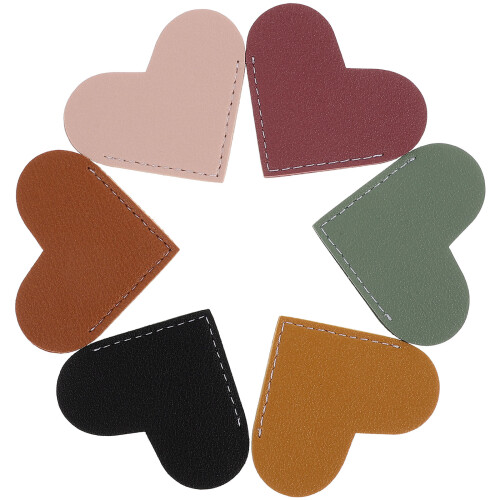 Heart Shaped Bookmarks 6pcs Set For Page Protection