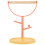 Desktop Bird Perch Plastic And Wood Orange Rack For Birds 1pack 1